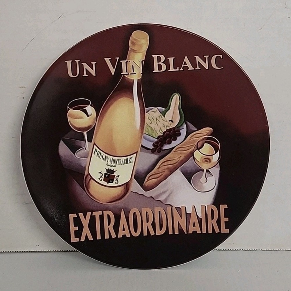 Pottery Barn WINE BAR Collection - ONE 8" Cocktail Plate - EXTRAORDINAIRE